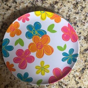 Colorful Floral Plates (6)